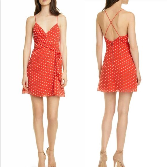 Alice + Olivia Women's Katie Floral Wrap Minidress - Picture 1 of 6